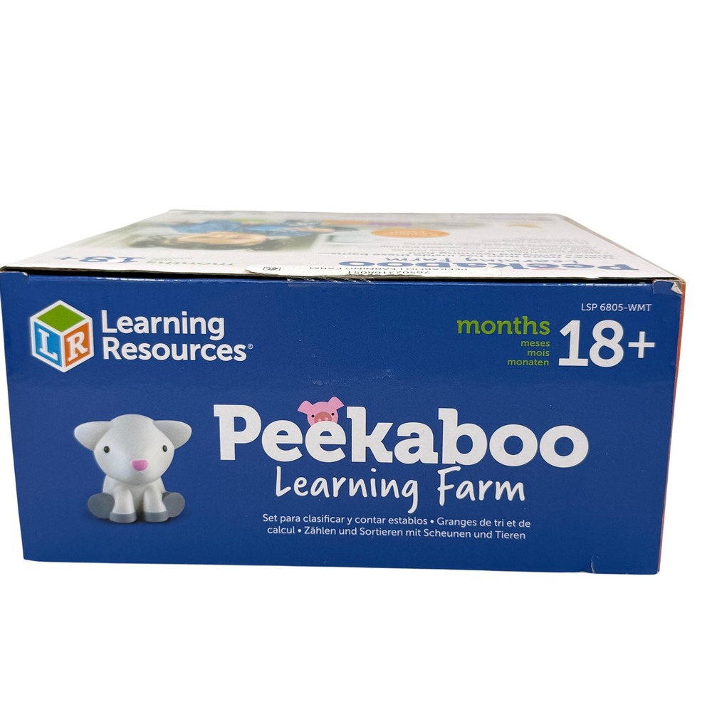 Learning Resources Peekaboo Learning Farm Kids 18M+ Multicolor New LSP 6805-WMT - Picture 5 of 5